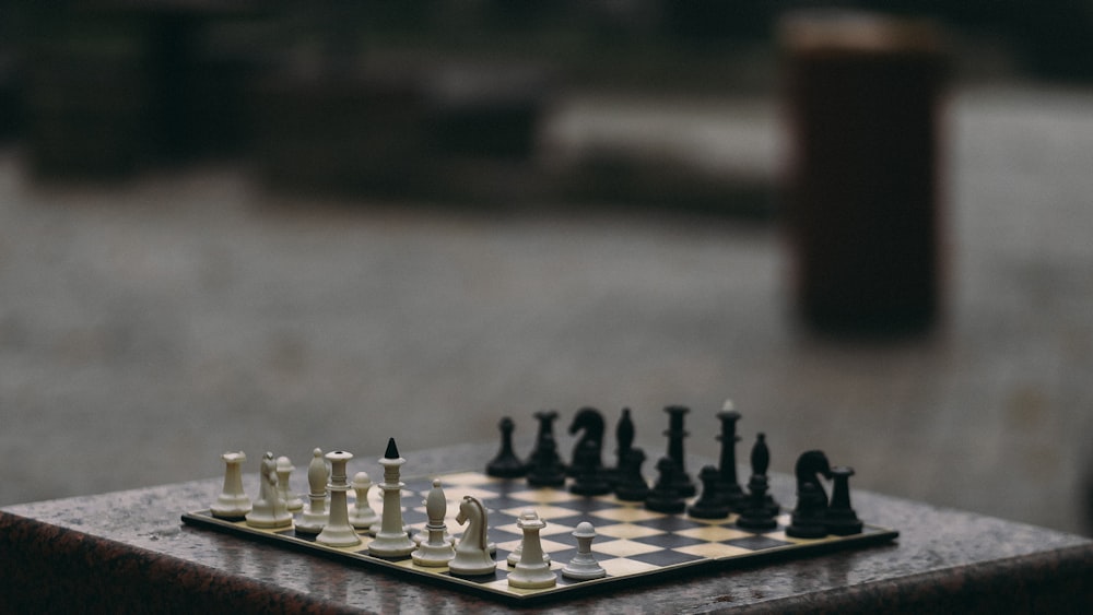 chess pieces on chess board