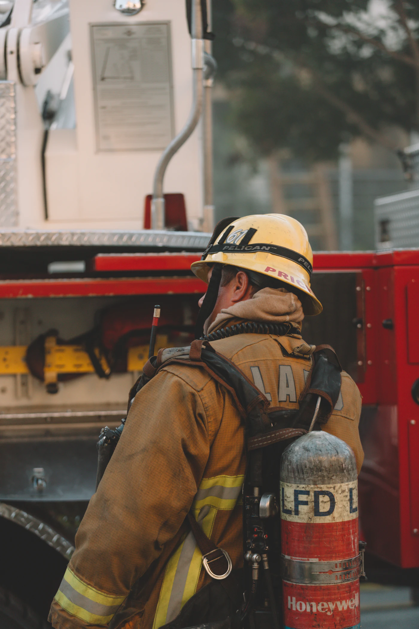 Fire station corridor representing enforcement and appeal rights