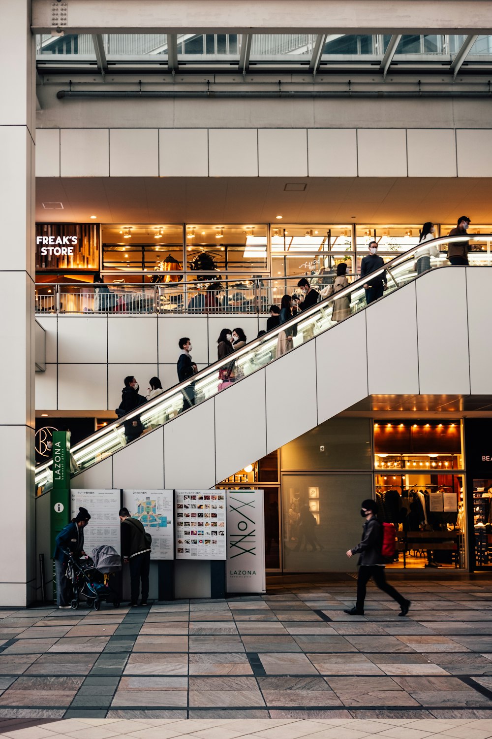 people walking inside building during nighttime