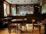 brown wooden table and chairs