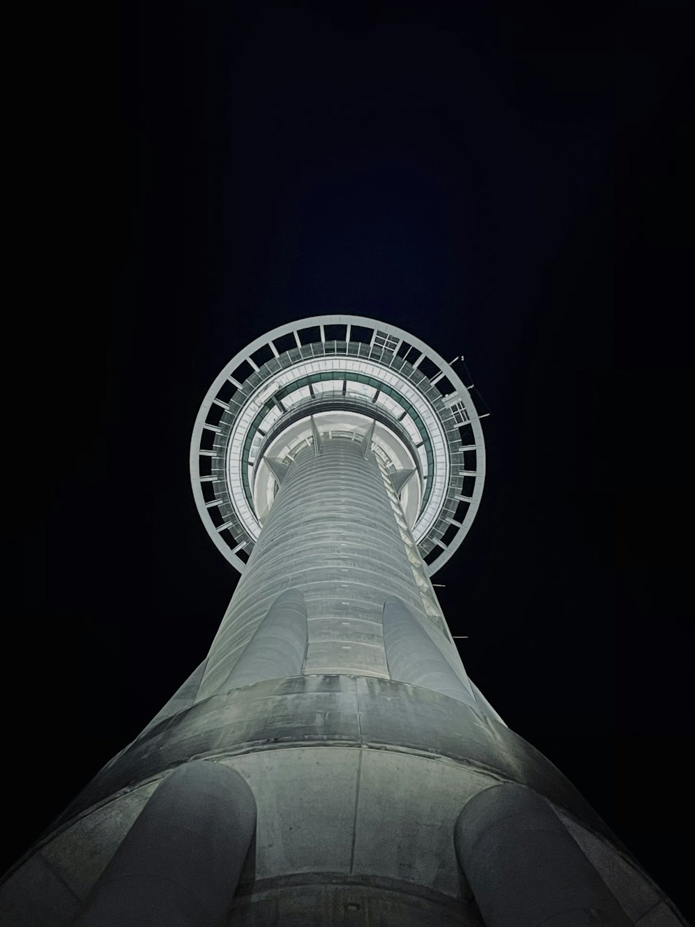 low angle photography of gray concrete tower