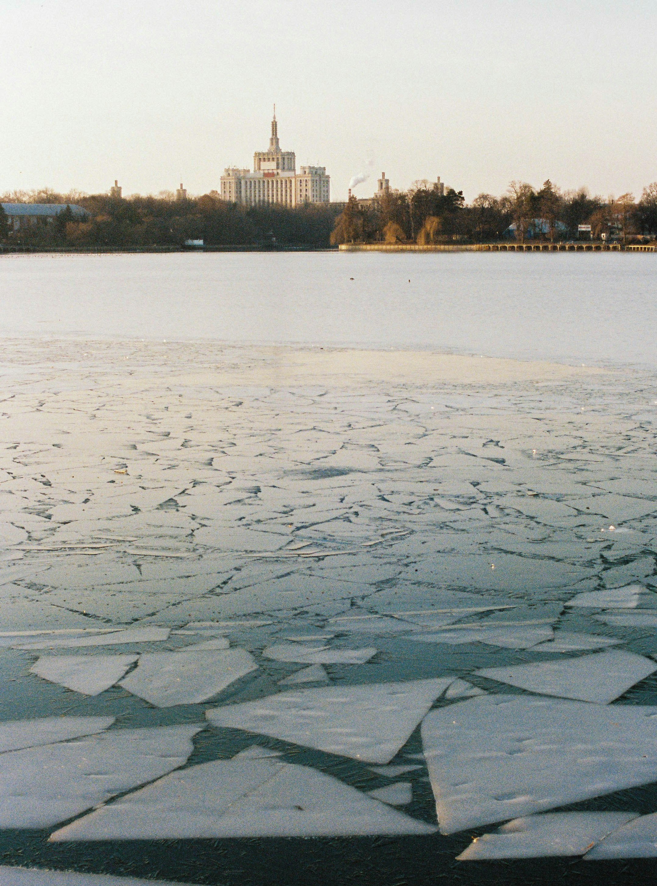 body of water near trees and buildings during daytime