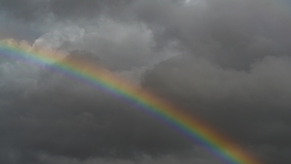rainbow on sky during daytime
