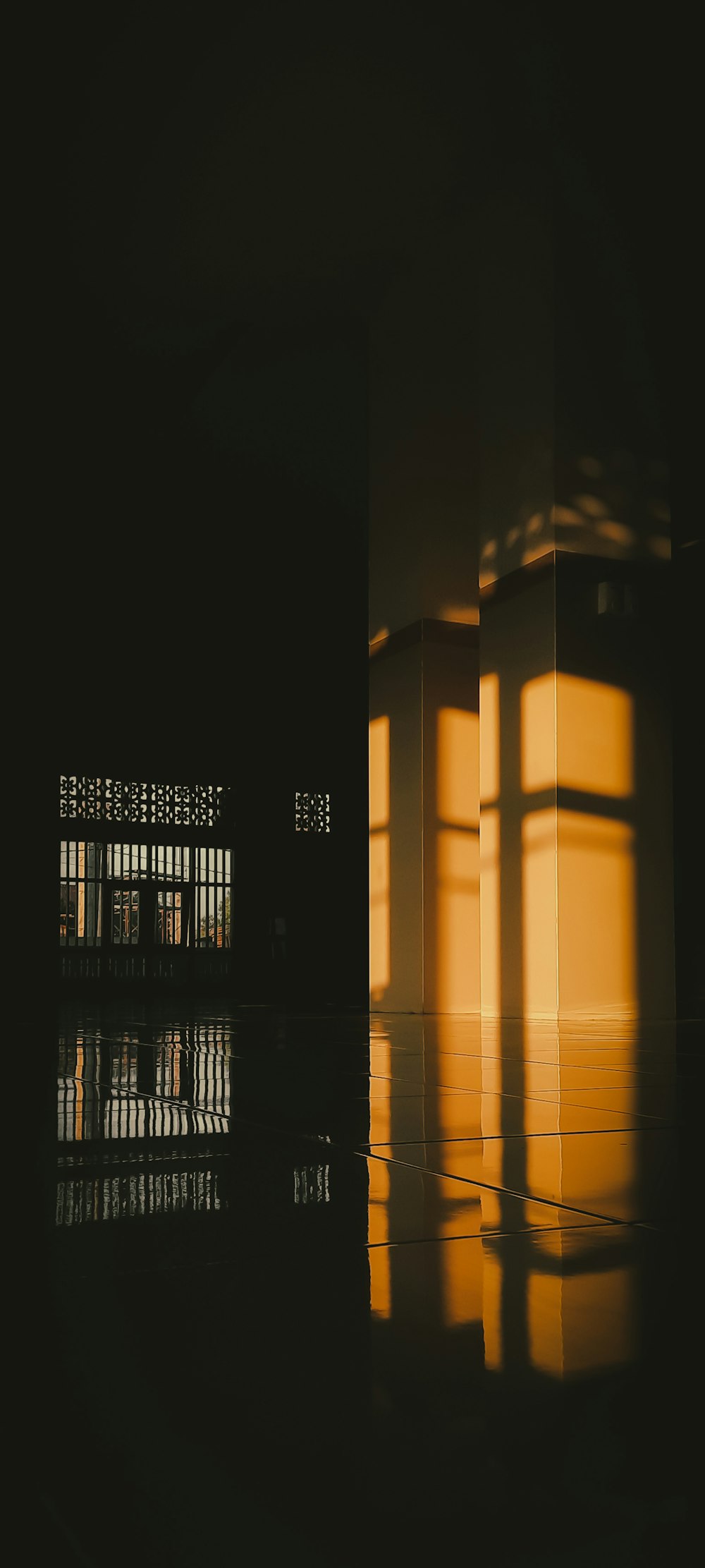 brown wooden door with glass