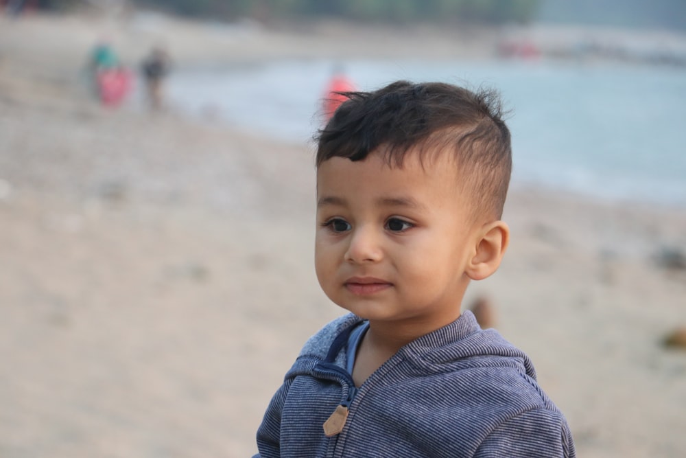 boy in blue denim jacket