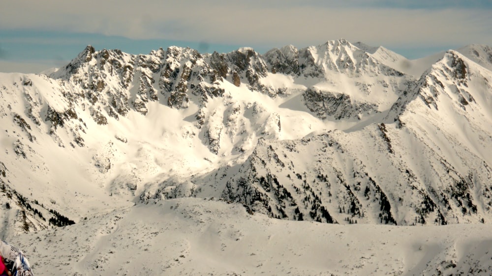 snow covered mountain during daytime