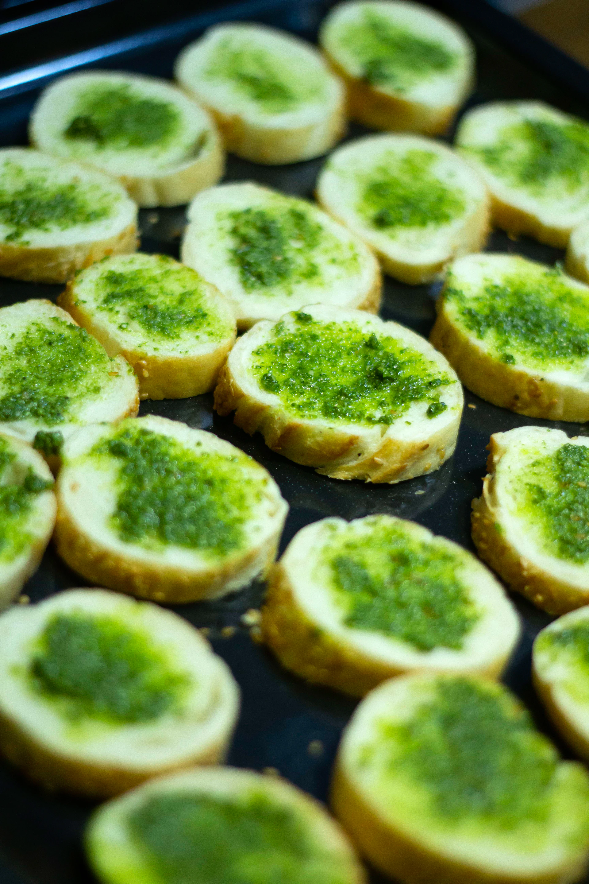 sliced lime fruit on blue surface