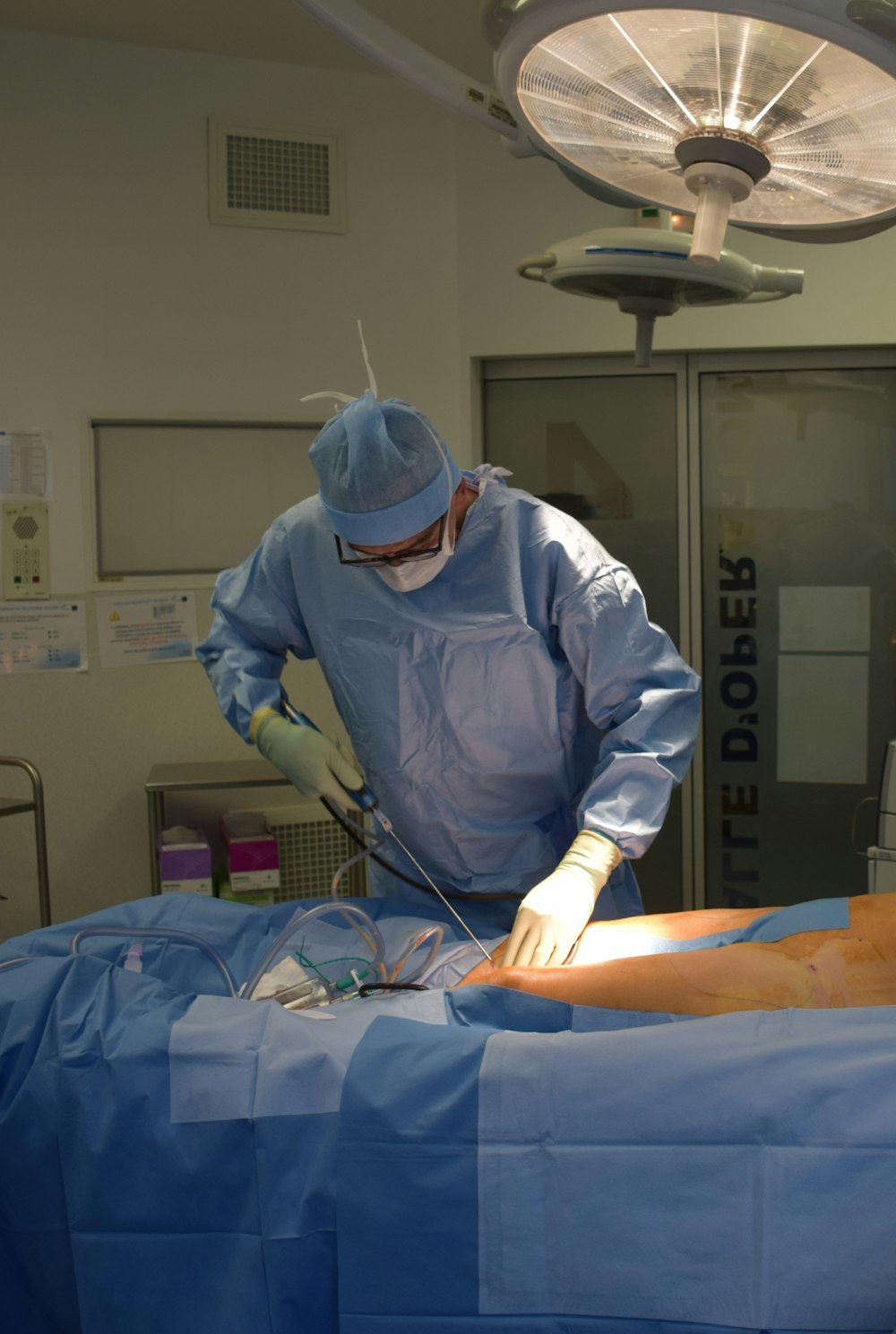 person in white medical scrub suit