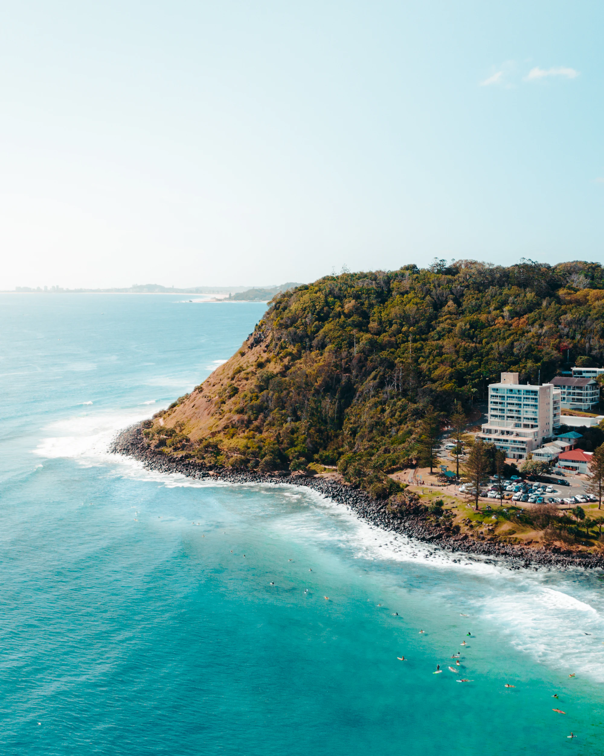 Noosa Heads coastal cliffs and headland