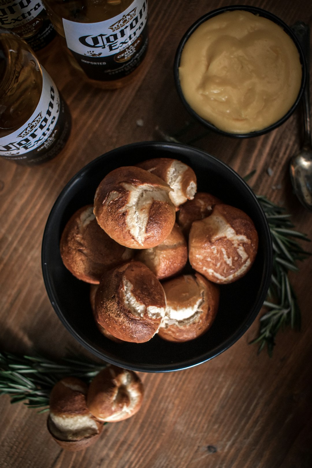 brown cookies on black ceramic plate