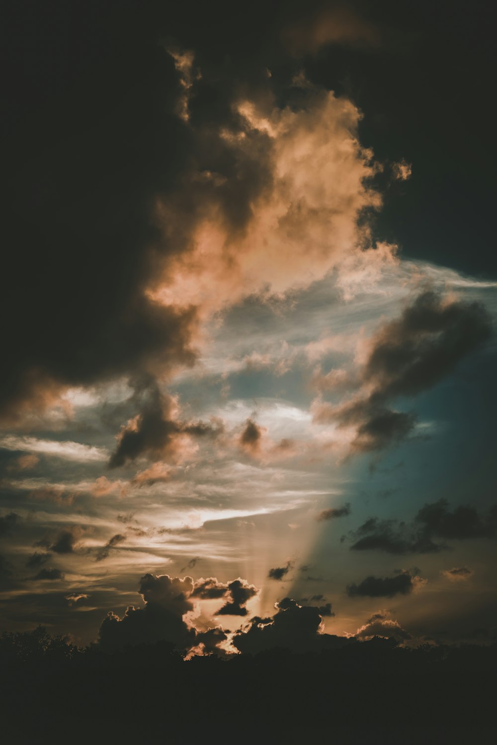 silueta de personas bajo cielo nublado durante el día