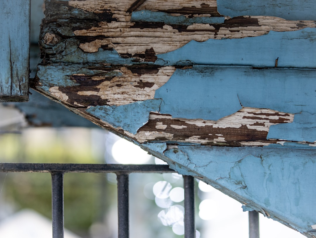 blue and brown wooden board