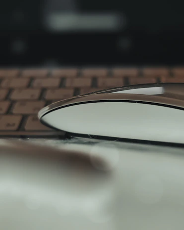 Array of vivid computer mice and keyboards arranged artistically