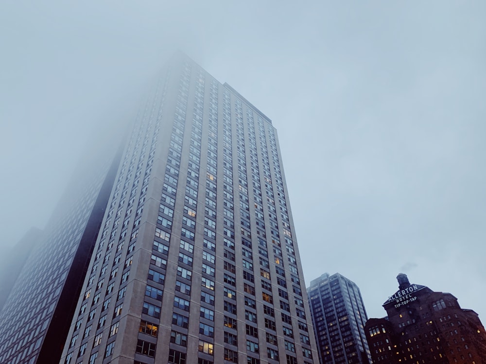 gray concrete building under gray sky