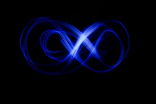 blue and white light illustration