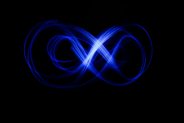 blue and white light illustration