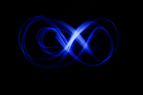blue and white light illustration