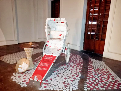 Set of sturdy rickshaw differentials arranged neatly on a white background