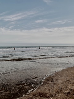 person in sea shore during daytime