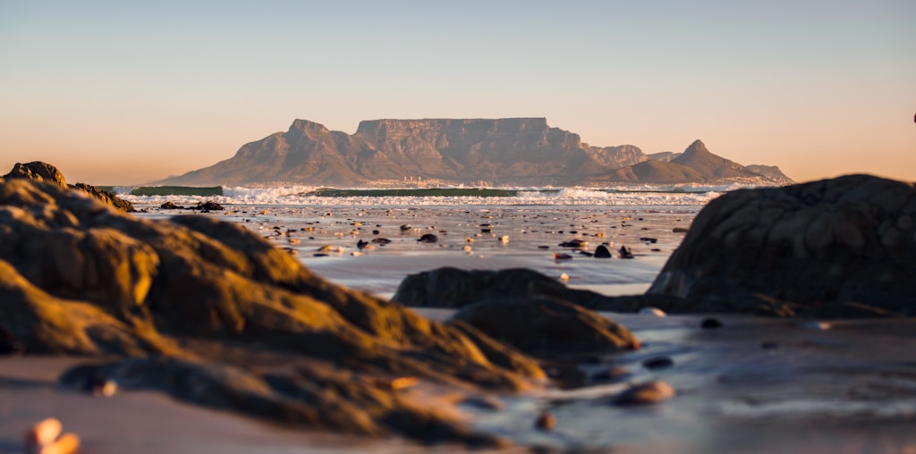 Table Mountain from Bloubergstrand