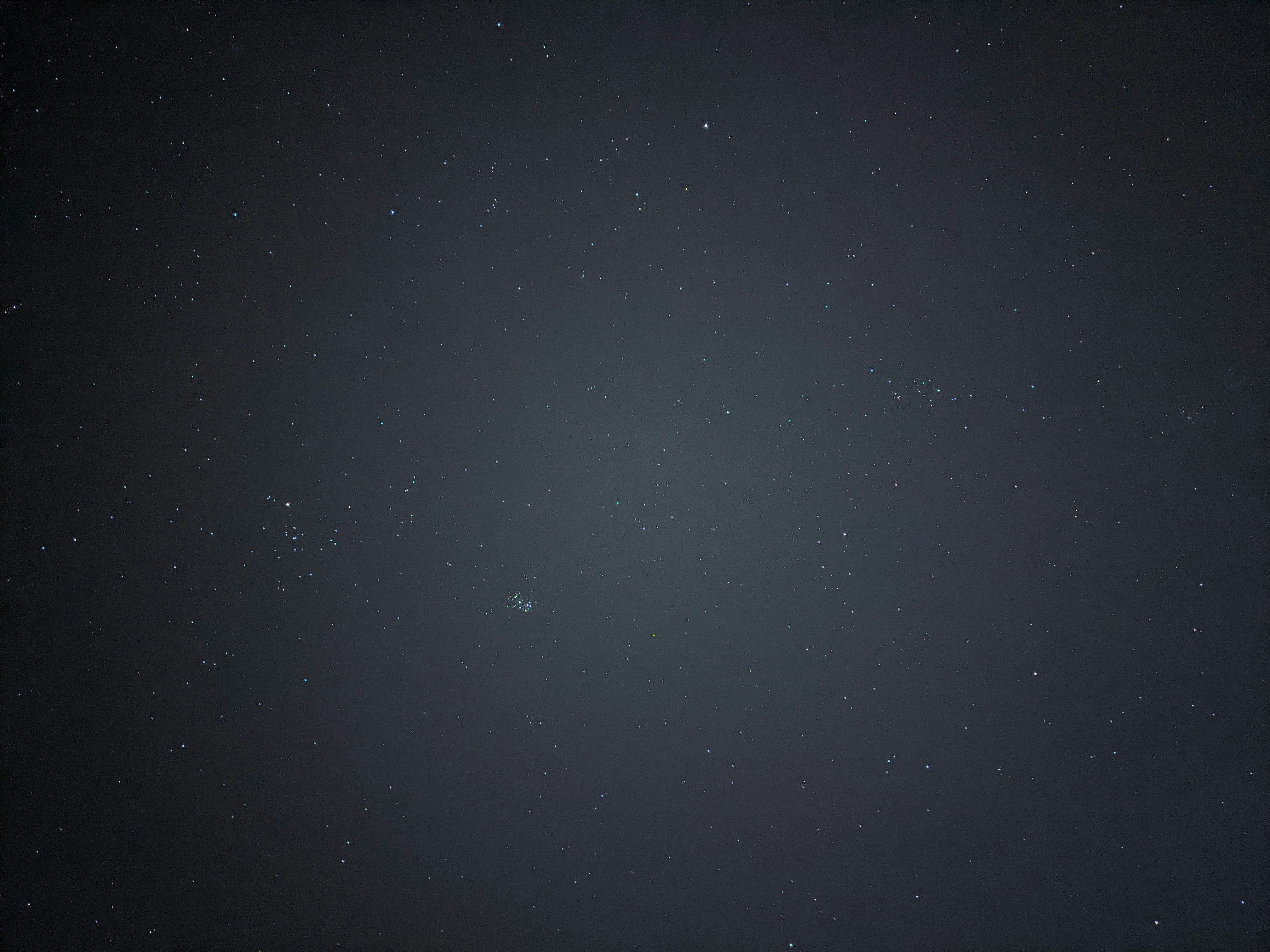 Nuit étoilée noire et bleue