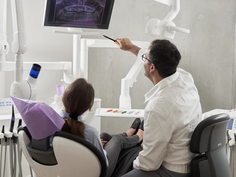Modern dental clinic treatment room