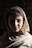woman in white hijab in grayscale photography