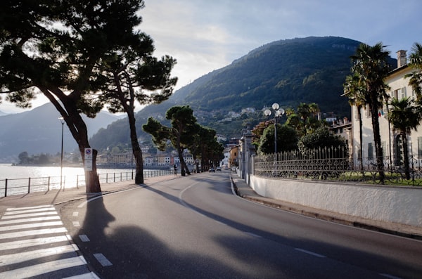 Colorful coastal village along the Mediterranean Sea