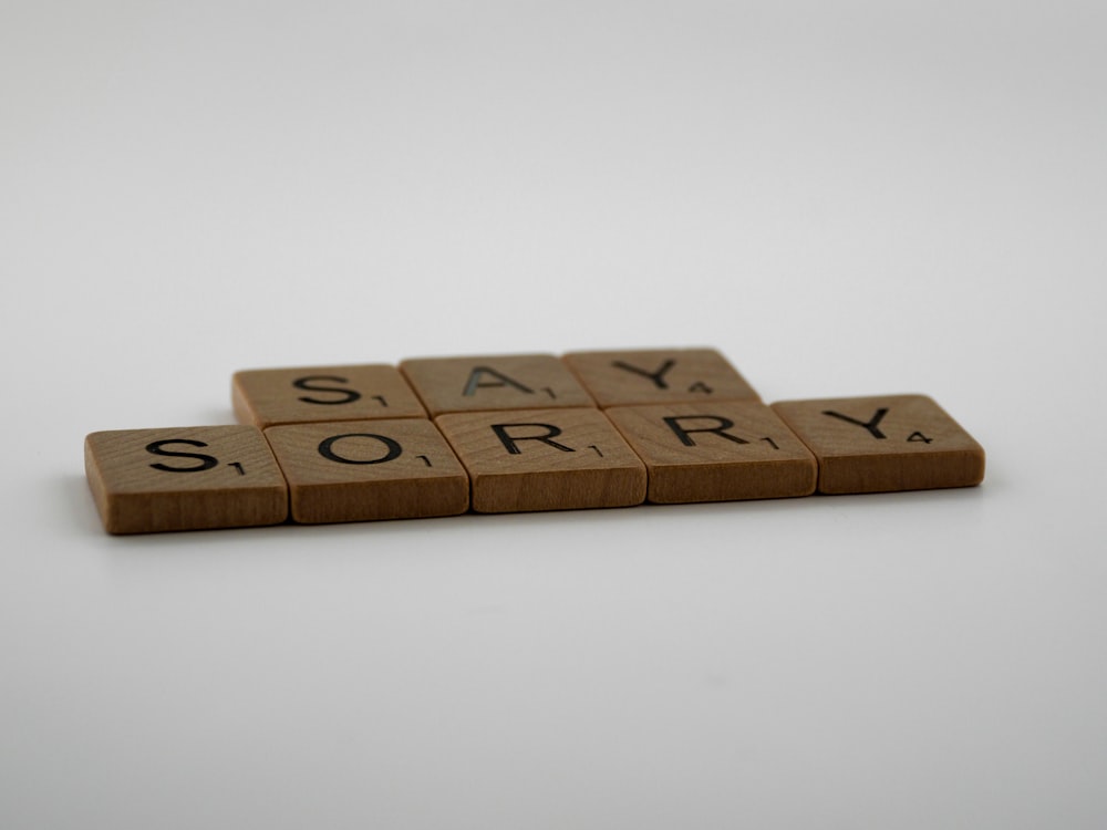 brown wooden blocks on white surface