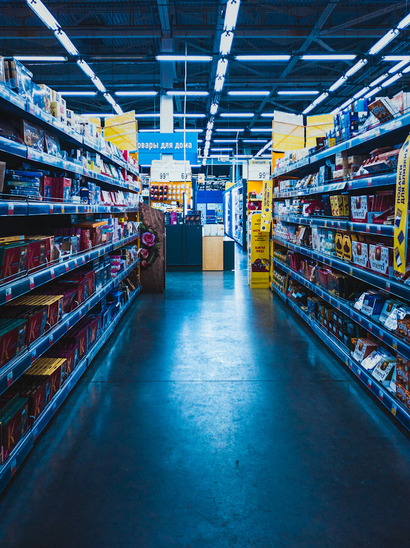 Industrial warehouse interior