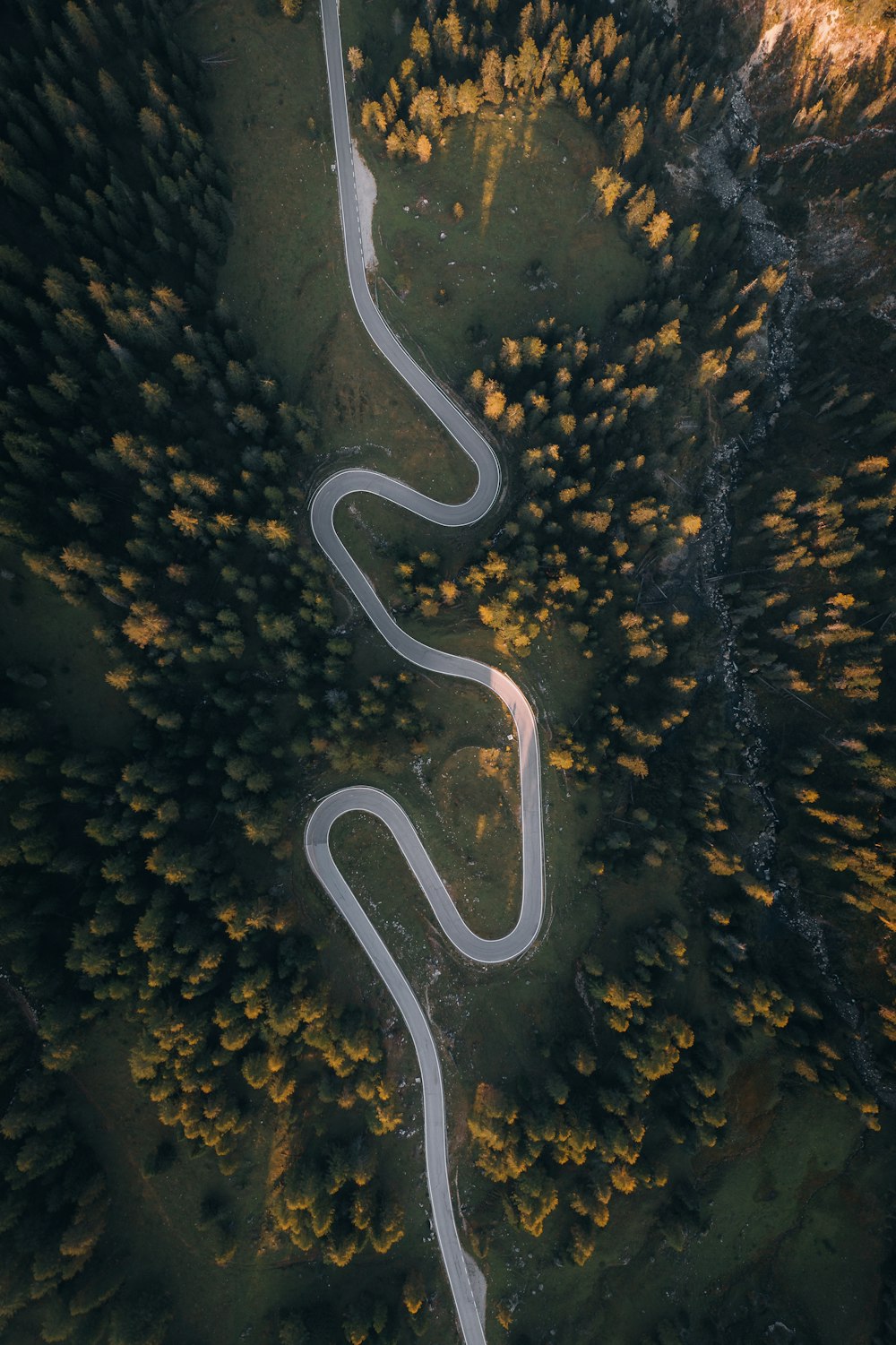 white and black concrete road