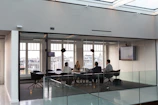 people sitting on chair inside building