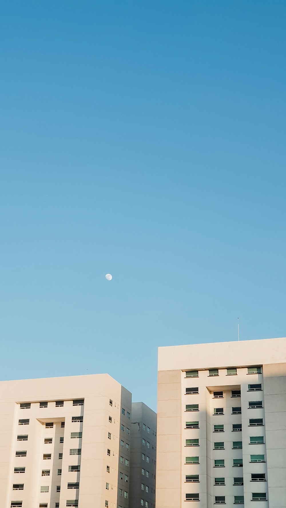 Edificio de hormigón blanco bajo el cielo azul durante el día