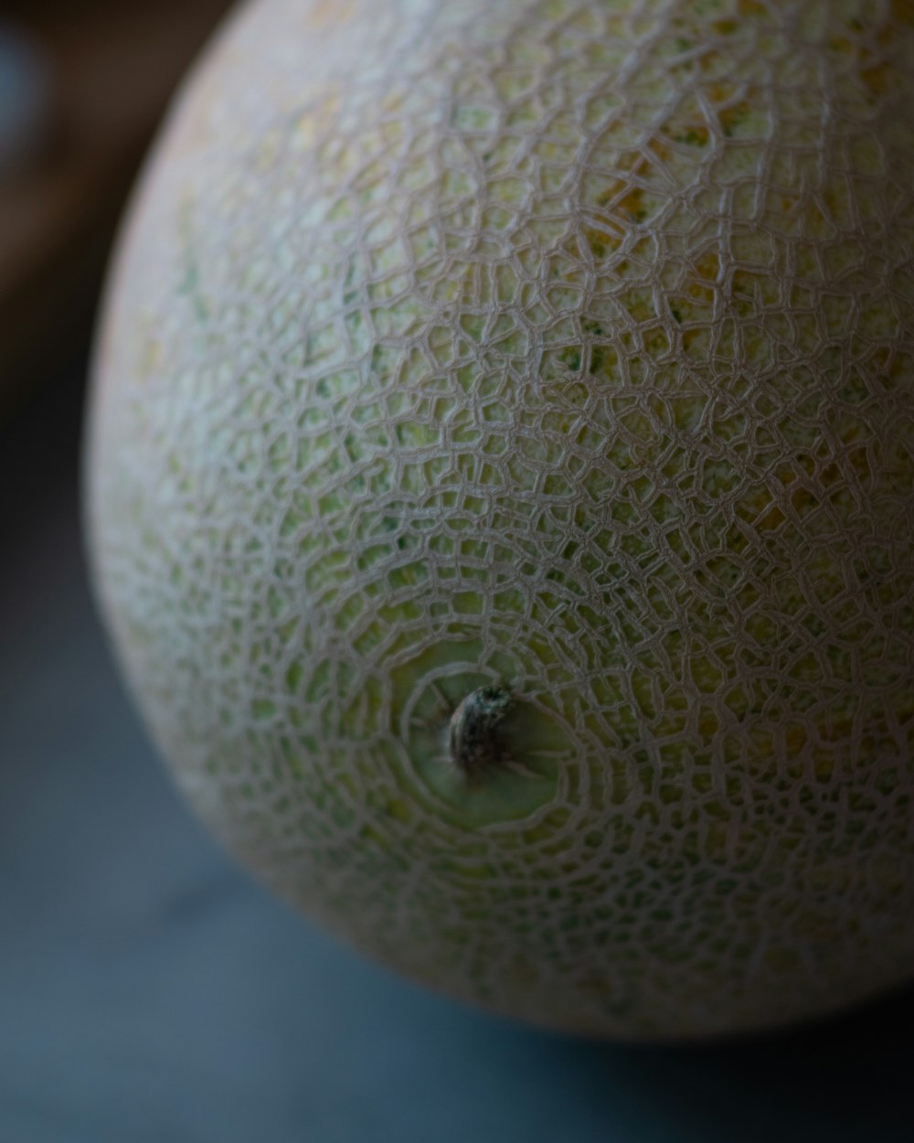 물방울이있는 녹색 둥근 과일