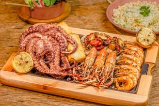 Meeresfrüchte Abendessen