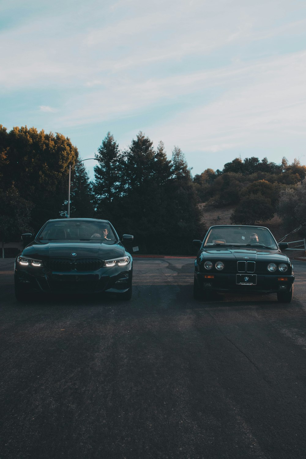 black car on road during daytime