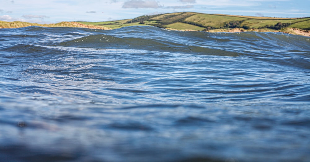 green and brown rock formation on water during daytime