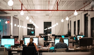 people sitting on chair in front of computer