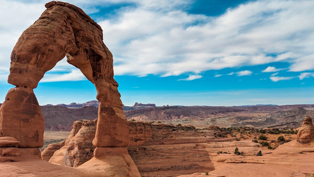 brown rock formation under blue sky during daytime