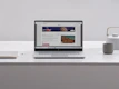 Open laptop displaying a blog post about programming RC sailing yachts with 3D printed parts