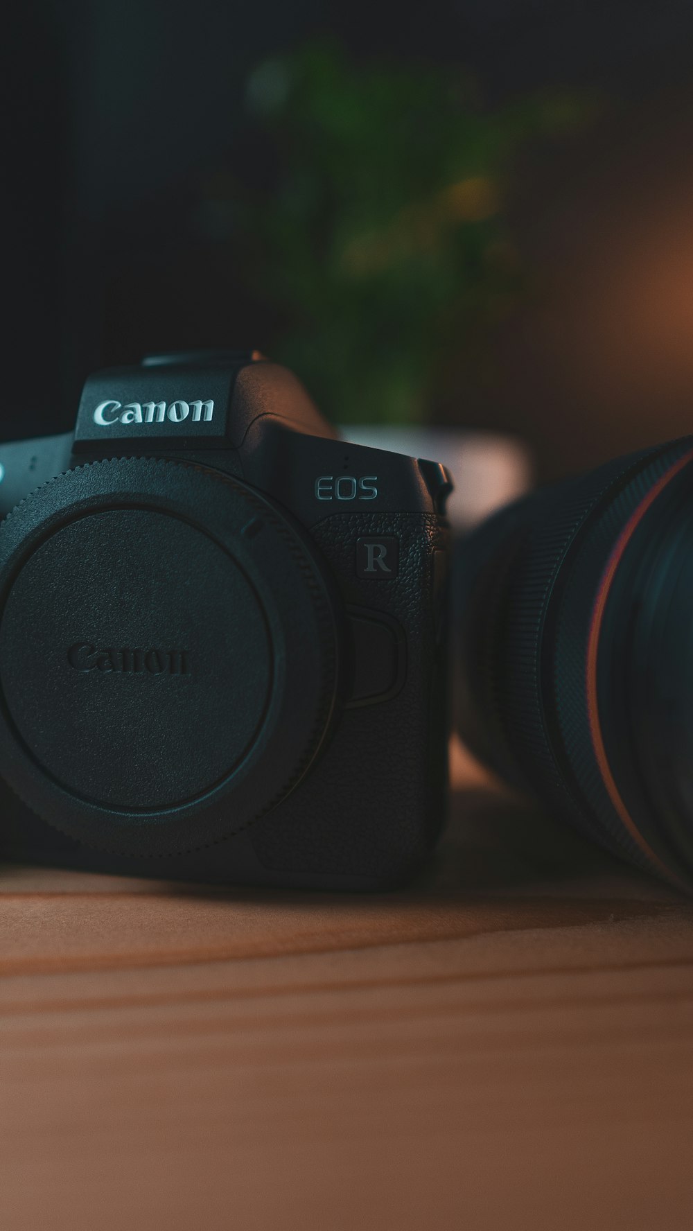 black nikon dslr camera on brown wooden table