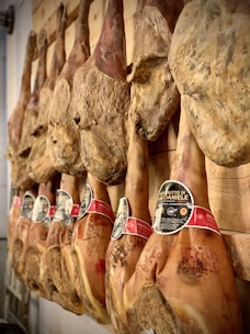 raw meat on display during daytime