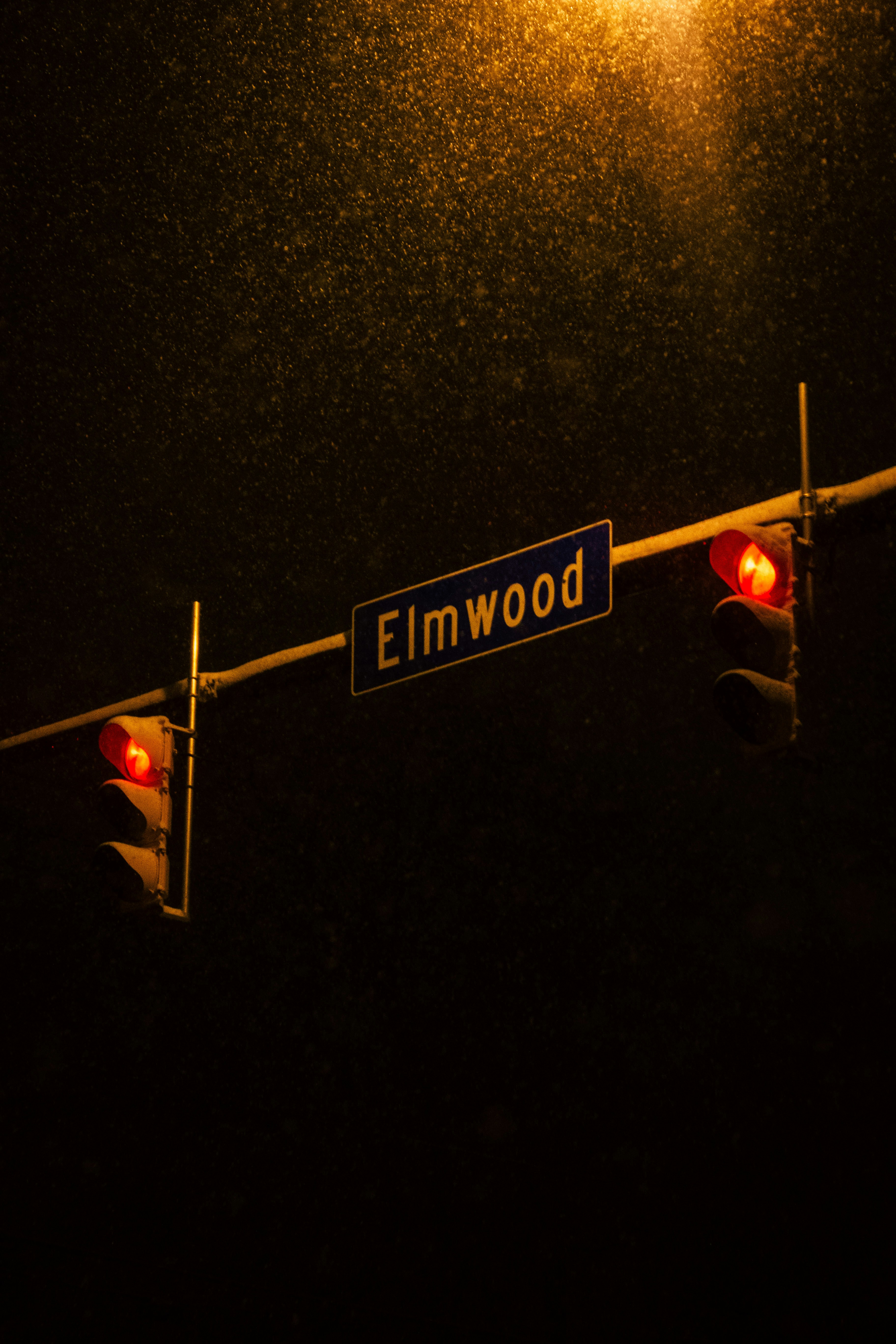 traffic light with red light