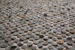 A collection of ceramic powder decorations arranged artistically on a rustic table.