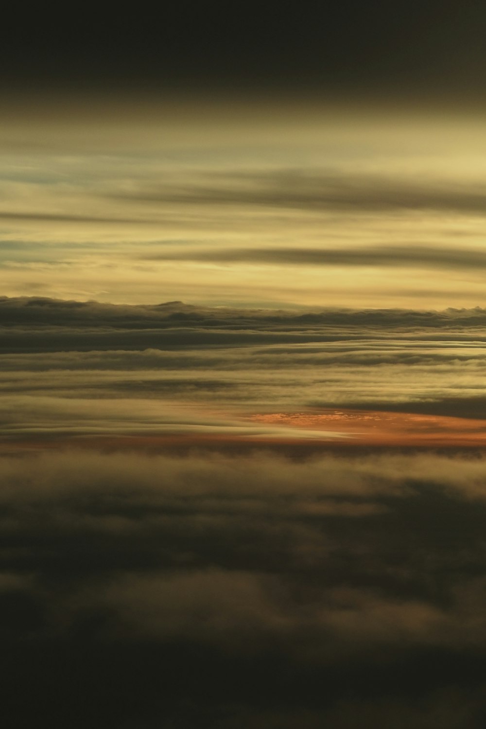 body of water during sunset