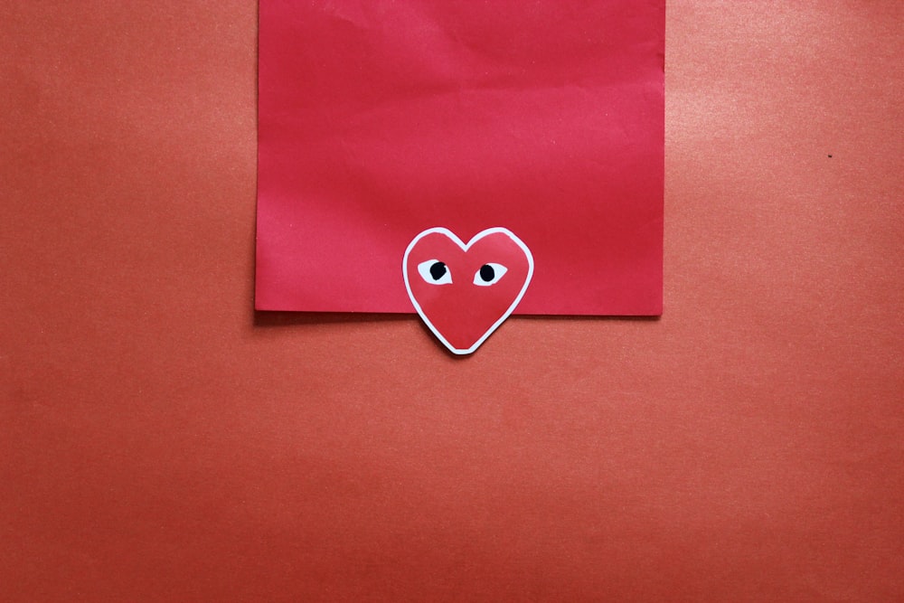 pink paper with heart print
