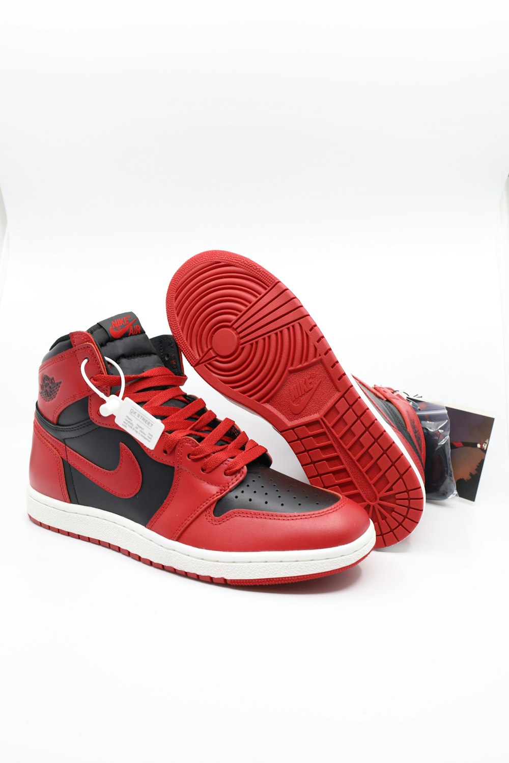 red and white nike air jordan 1 s