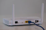 white router on white table