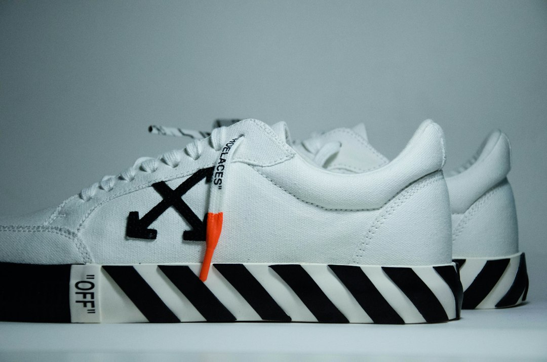 suede sneaker pair