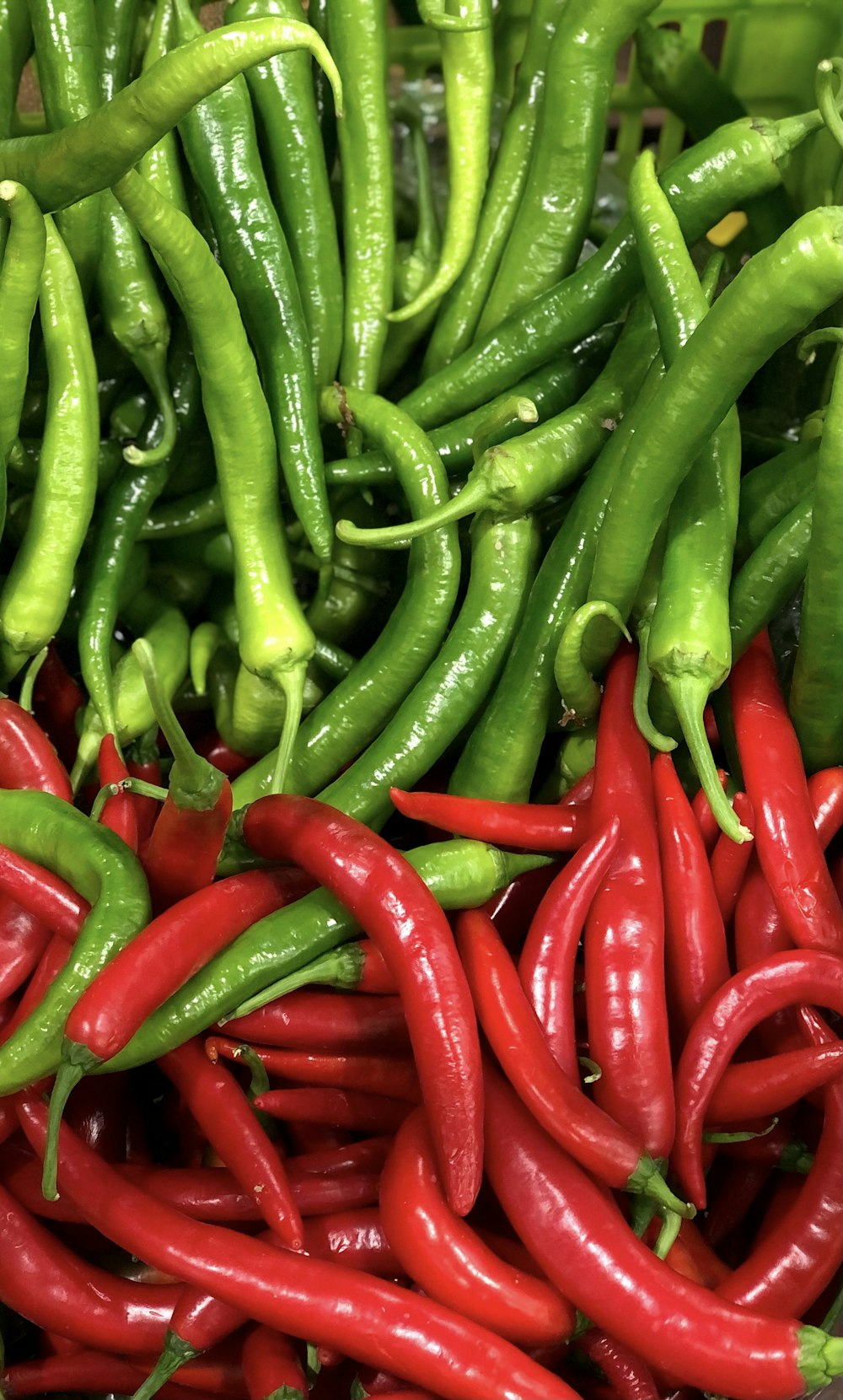 Red Chili Lot in Nahaufnahmen